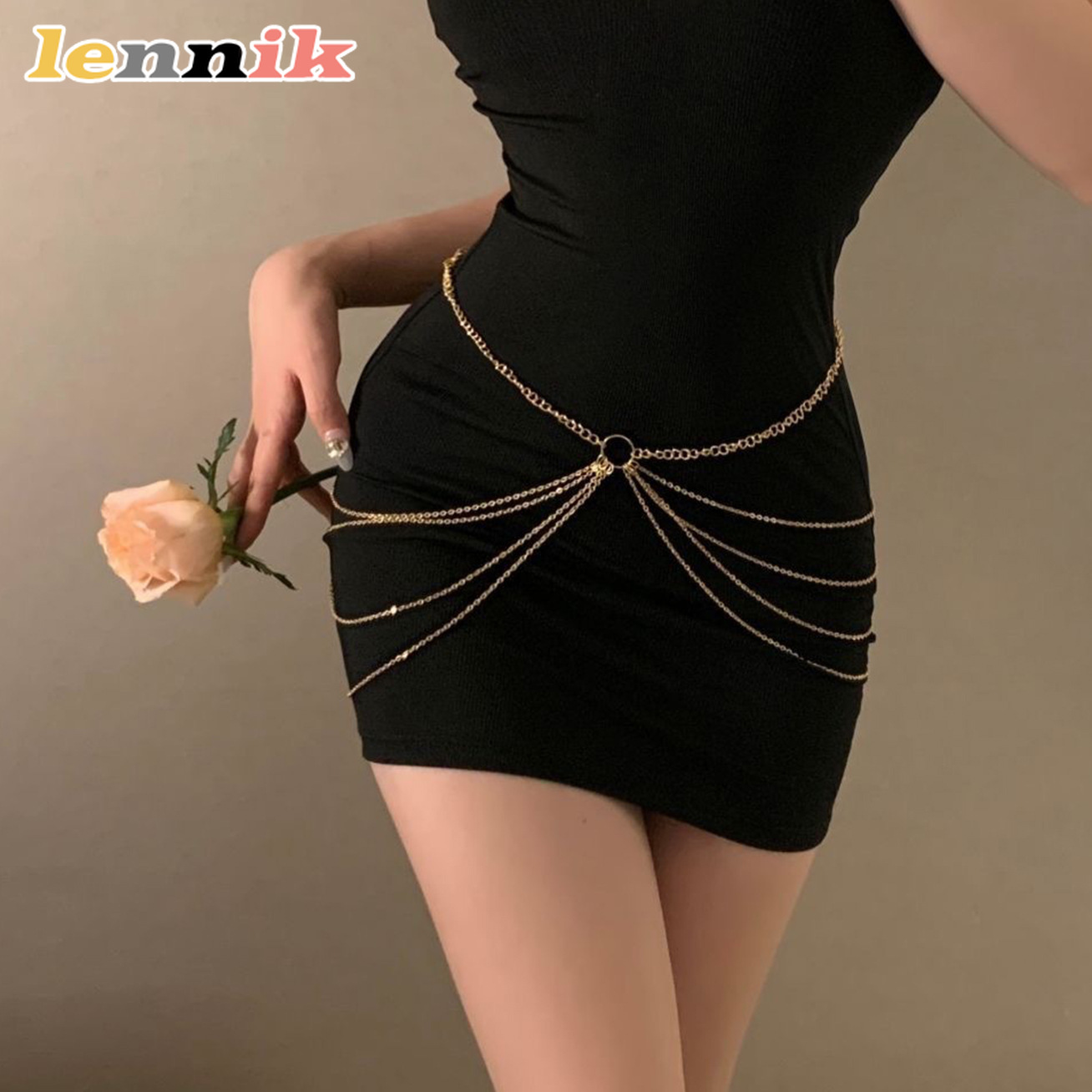 LENNIK Tassel Metal Multi-Laye - Body Jewelry recension och pris