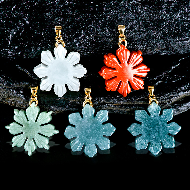 Myanmar Jade Sunflower Pendant - Necklaces recension och pris