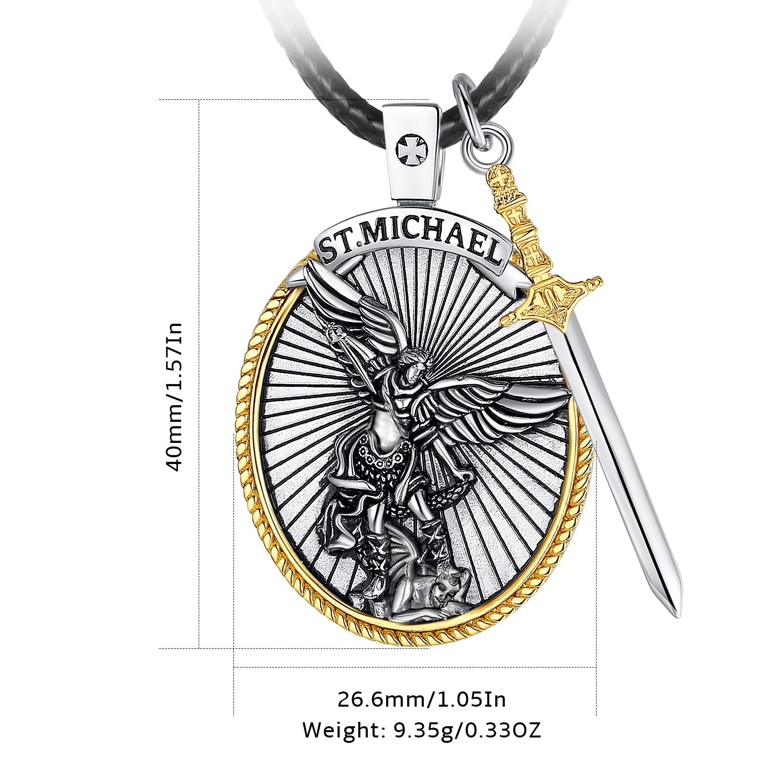 Eudora 925 Sterling Silver Sai - 925 Sterling Silver Chain Necklace Men recension och pris