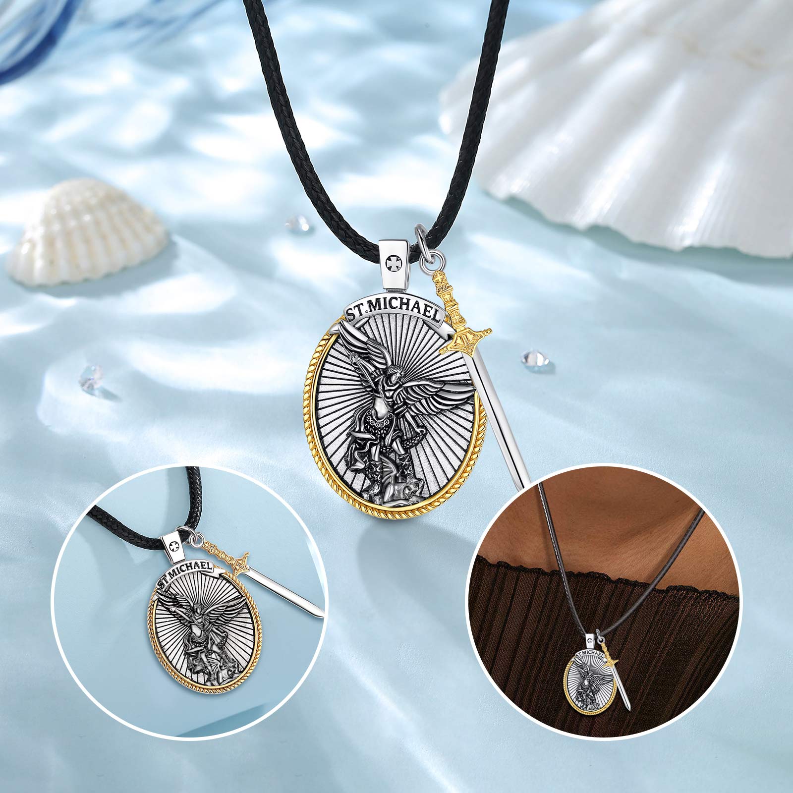 Eudora 925 Sterling Silver Sai - 925 Sterling Silver Chain Necklace Men recension och pris