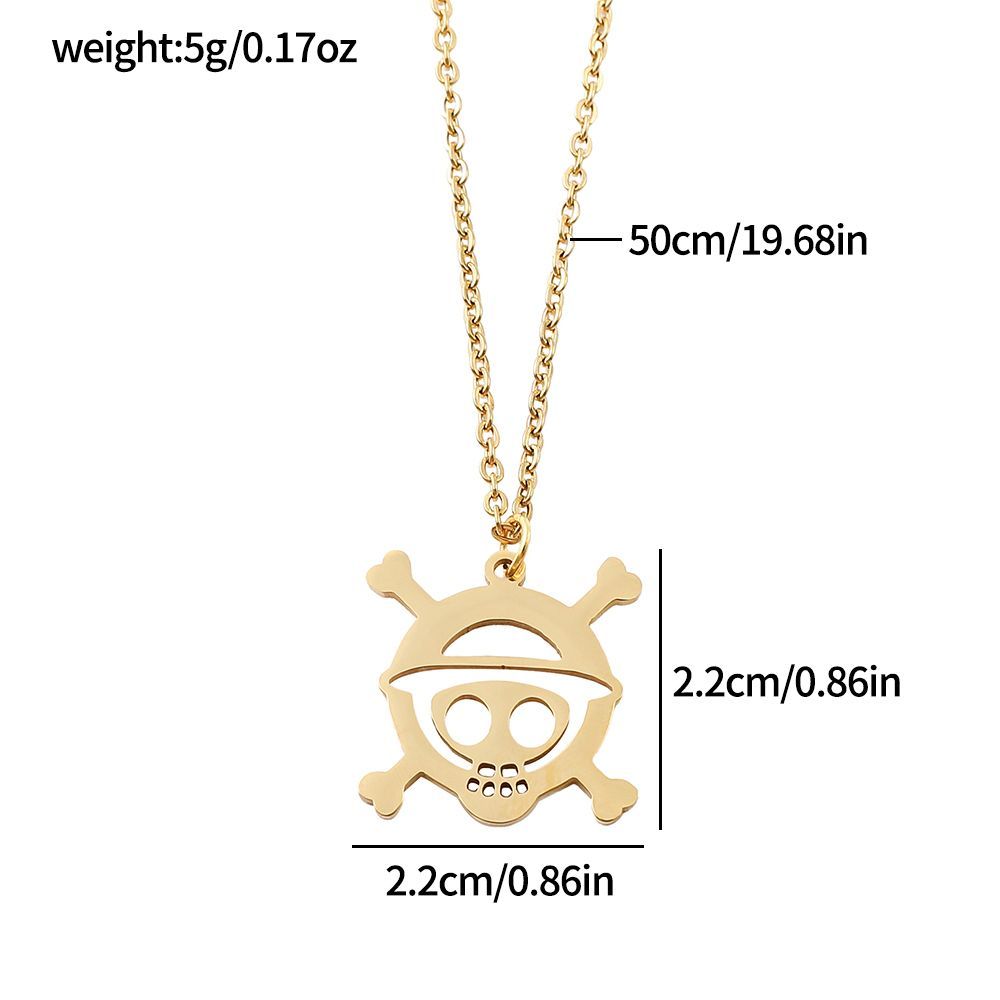 Anime Skull Alloy Hollow Penda - Anime Pendant Necklace recension och pris