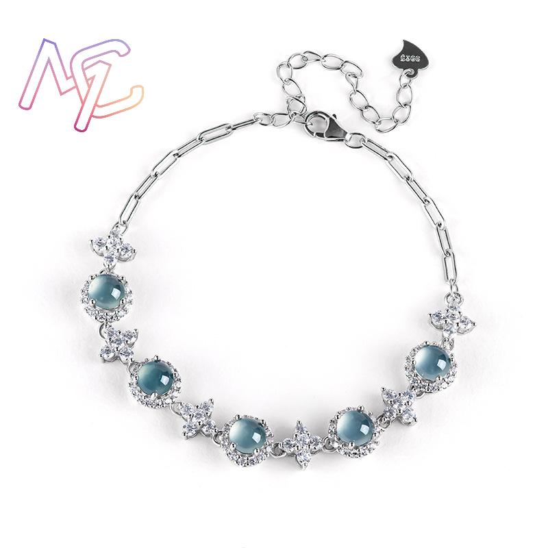 Blue Myanmar Jadeite Bracelet  - Bracelets recension och pris