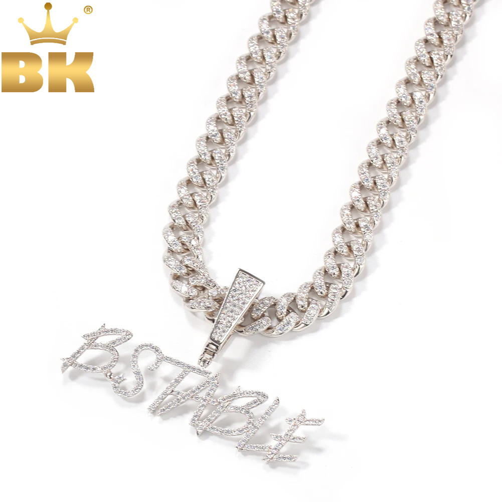 TBTK Customized Name Curisve L - Cuban Link Chain 12Mm recension och pris