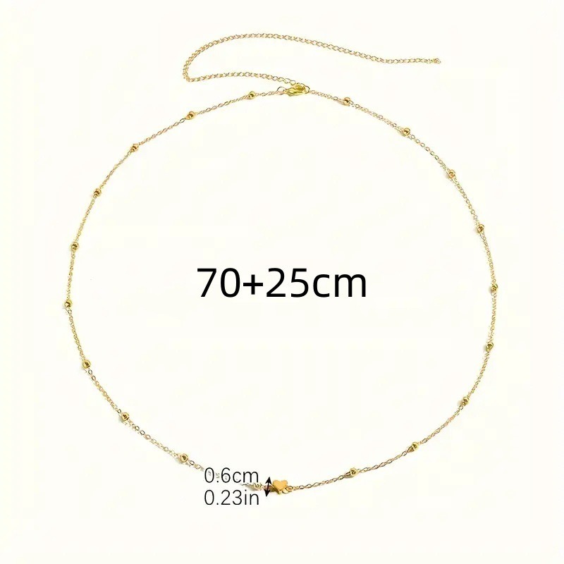 Dainty Gold Heart Waist Chain  - Body Jewelry recension och pris