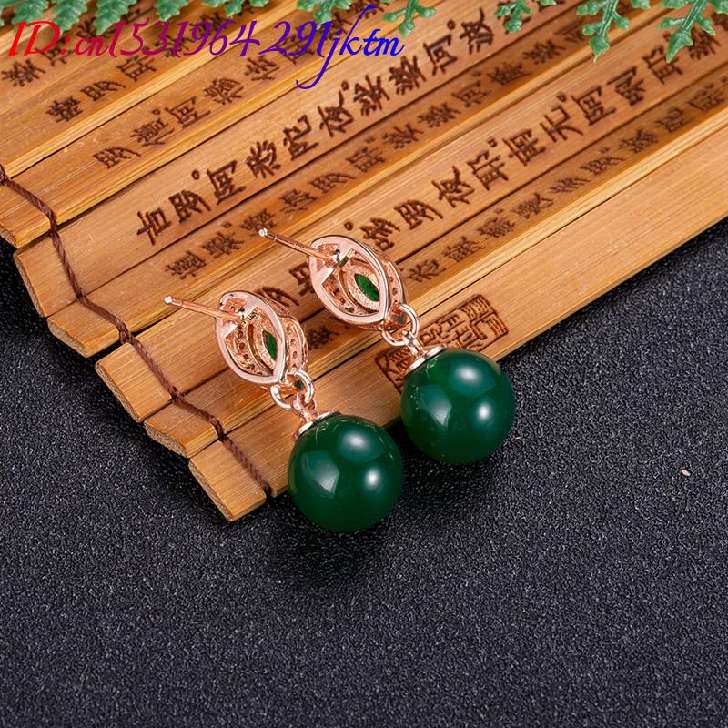 Natural Jade Bead Earrings Fas - Earrings recension och pris